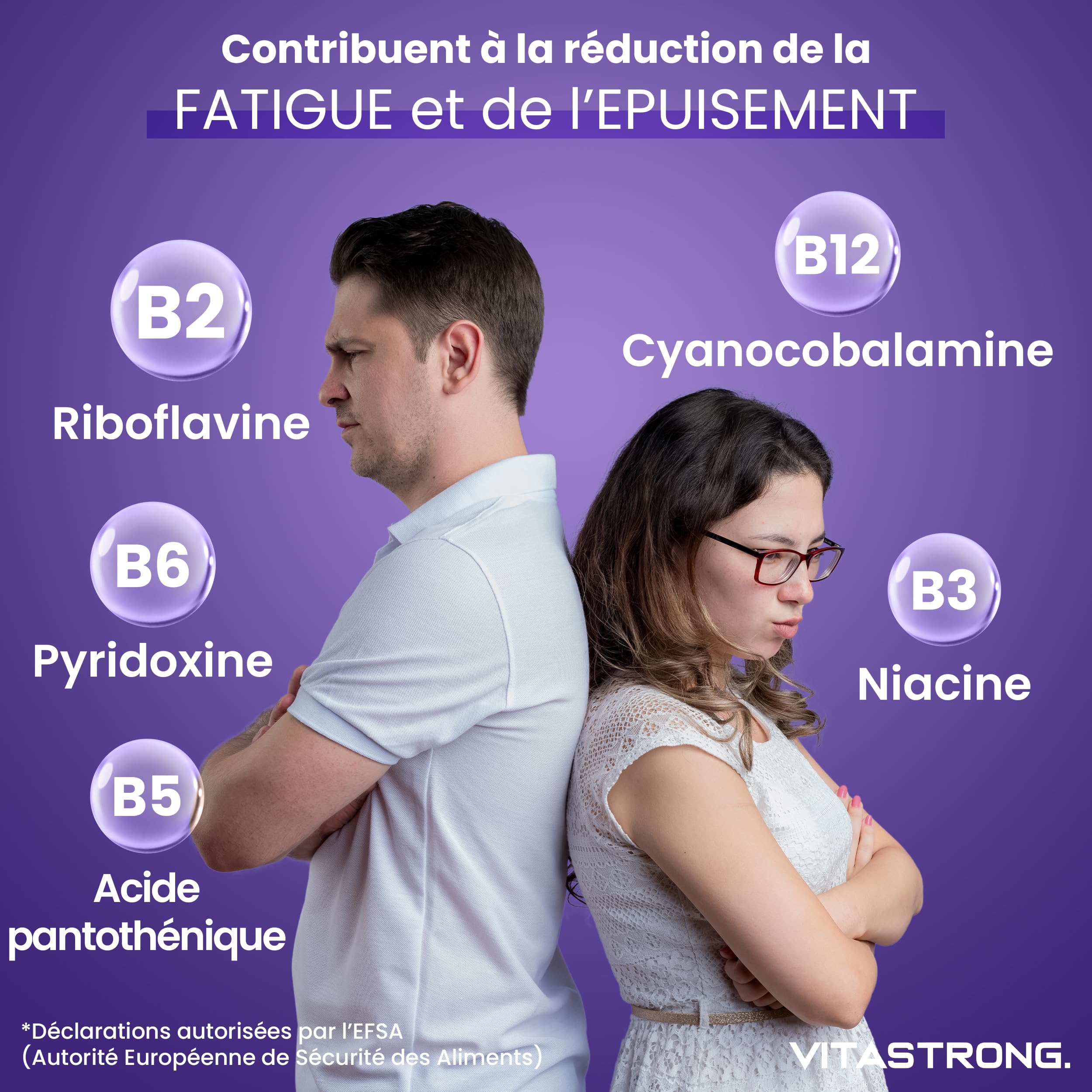 Vitastrong Vitamines Complexe B comprimés 180 haute dose