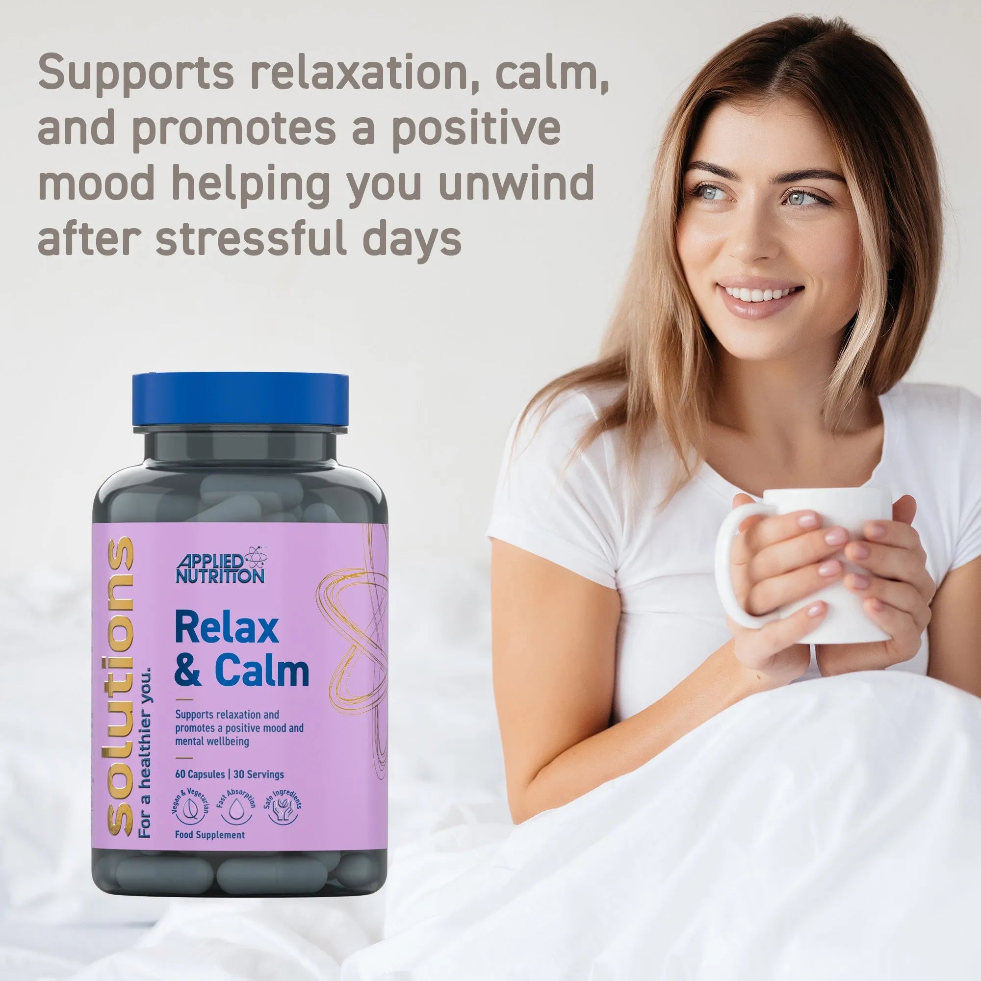 Applied Nutrition Relax & Calm Gélules Ashwagandha 60 Gélules