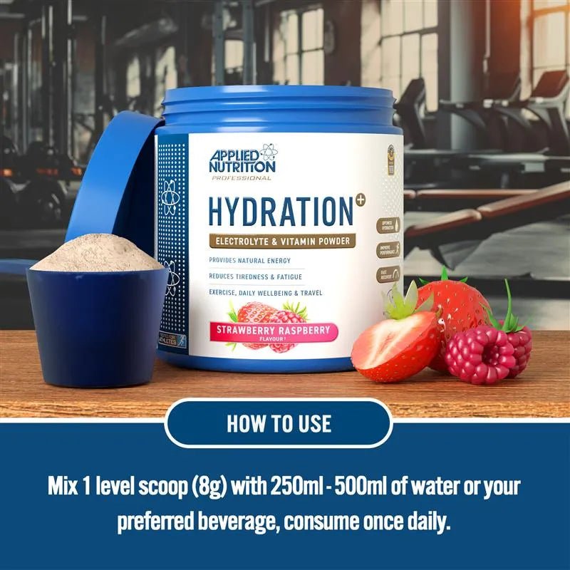 Applied Nutrition Hydration+ Poudre Électrolytes Tropical Vibes 240g