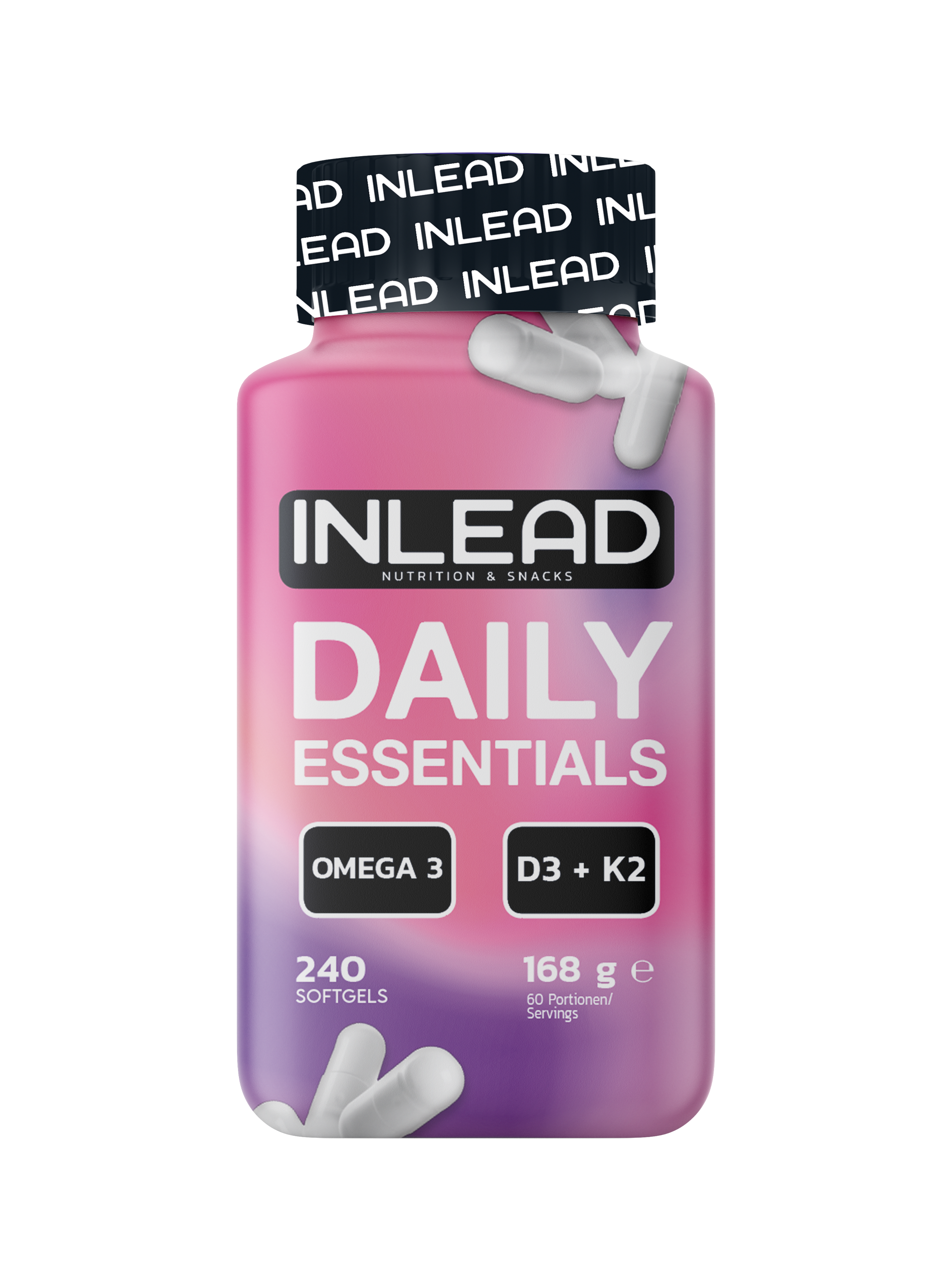 Inlead Daily Essentials oméga-3 D3 K2 240 capsules