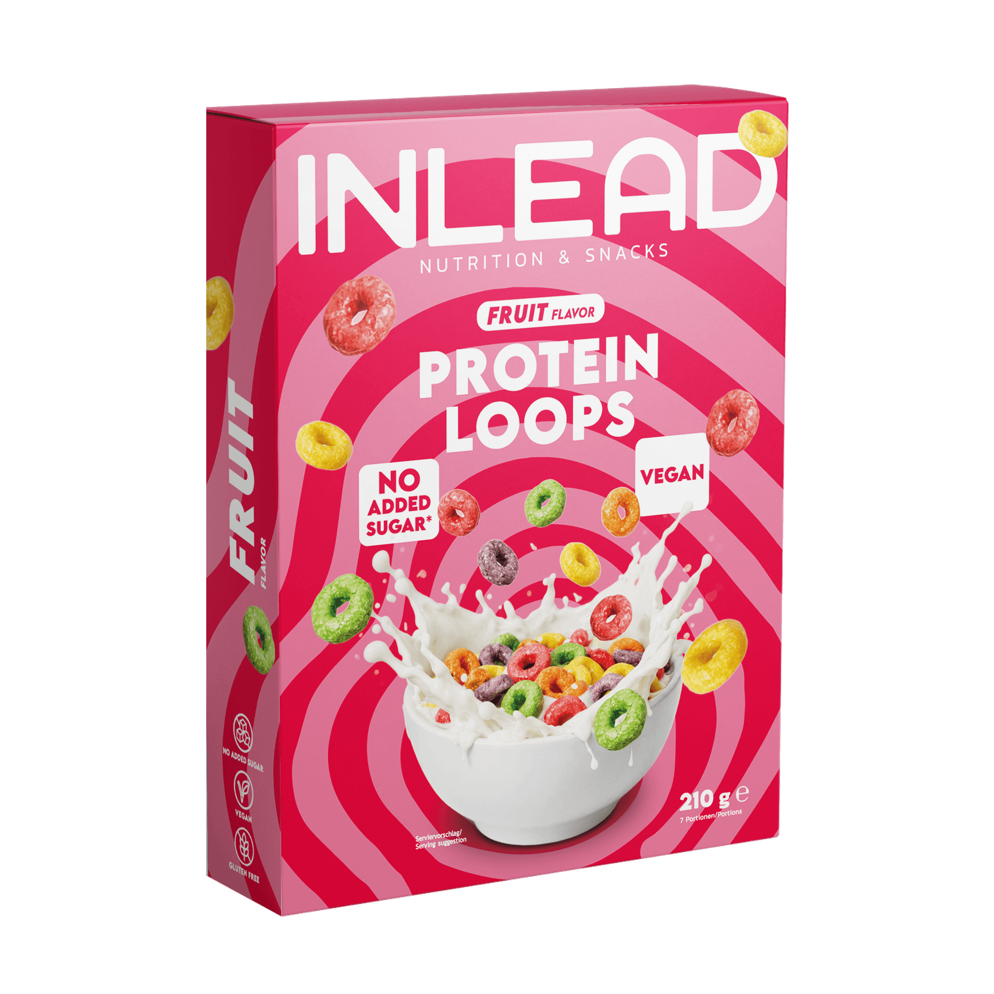 Inlead Protein Loops céréales protéinées cannelle 210g vegan