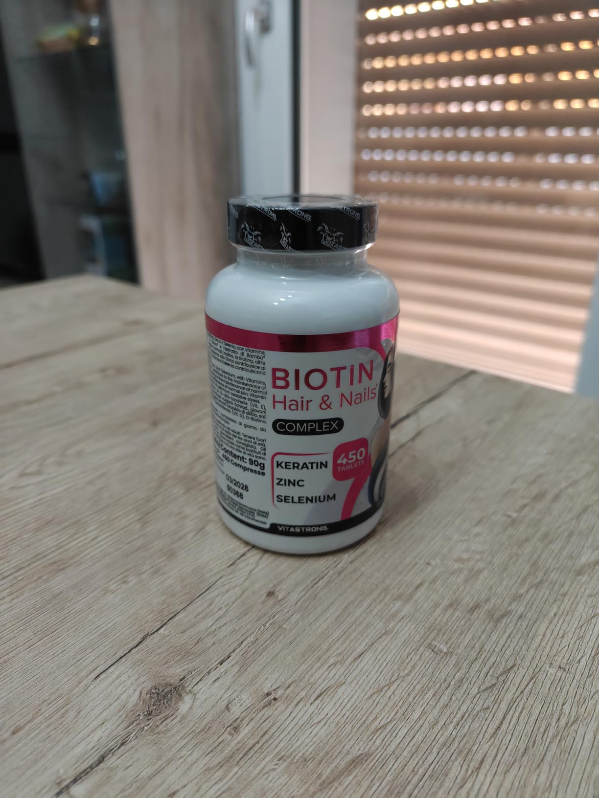 Vitastrong Beauté & Corps Biotine comprimés 450 cpr zinc sélénium