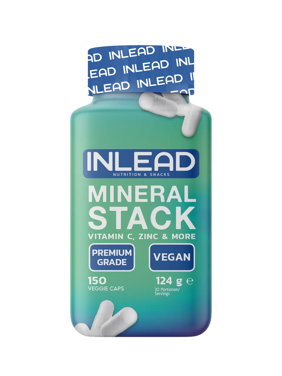 Inlead Mineral Stack gélules minéraux 150 caps zinc fer