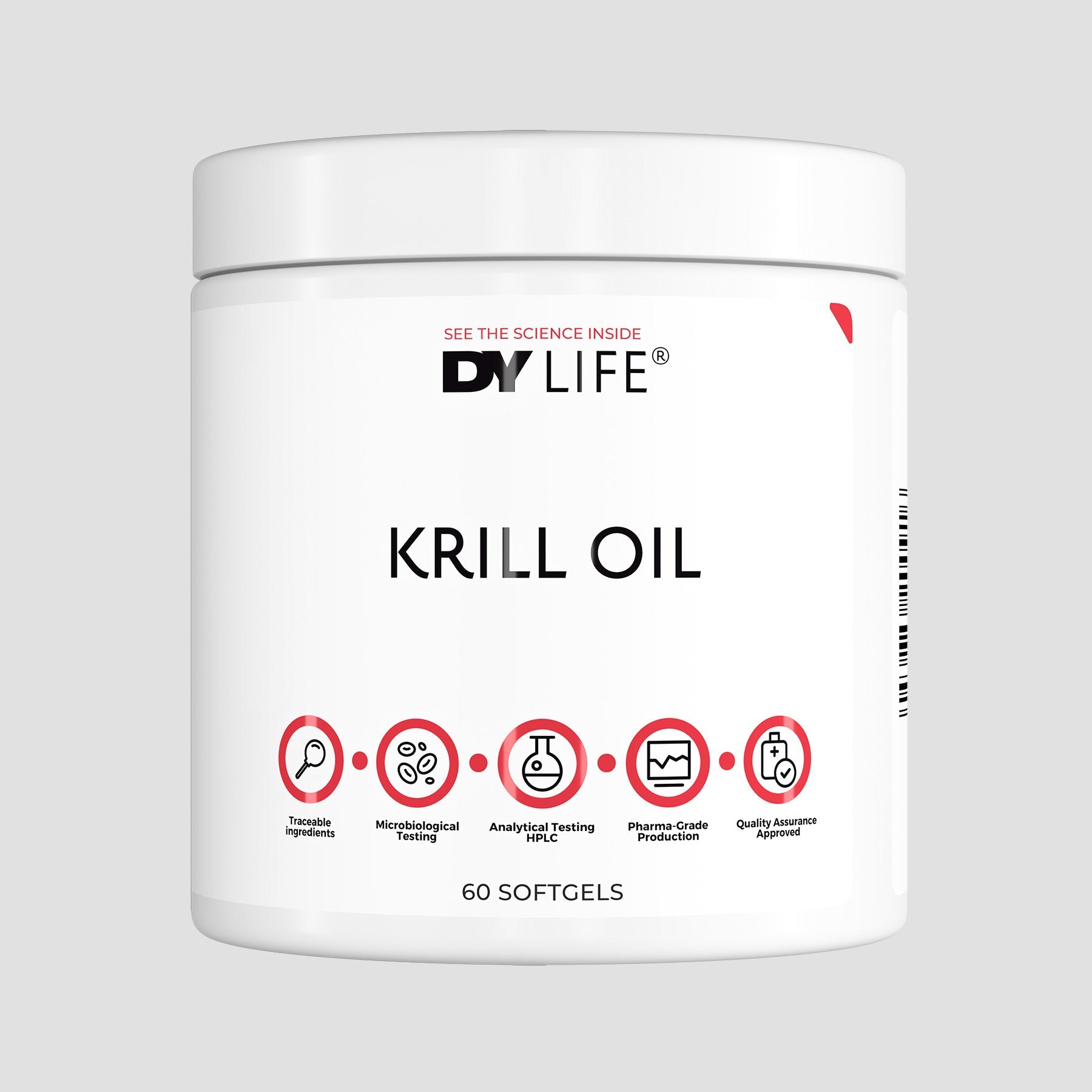 DY Life Huile de Krill 60 capsules EPA DHA oméga-3