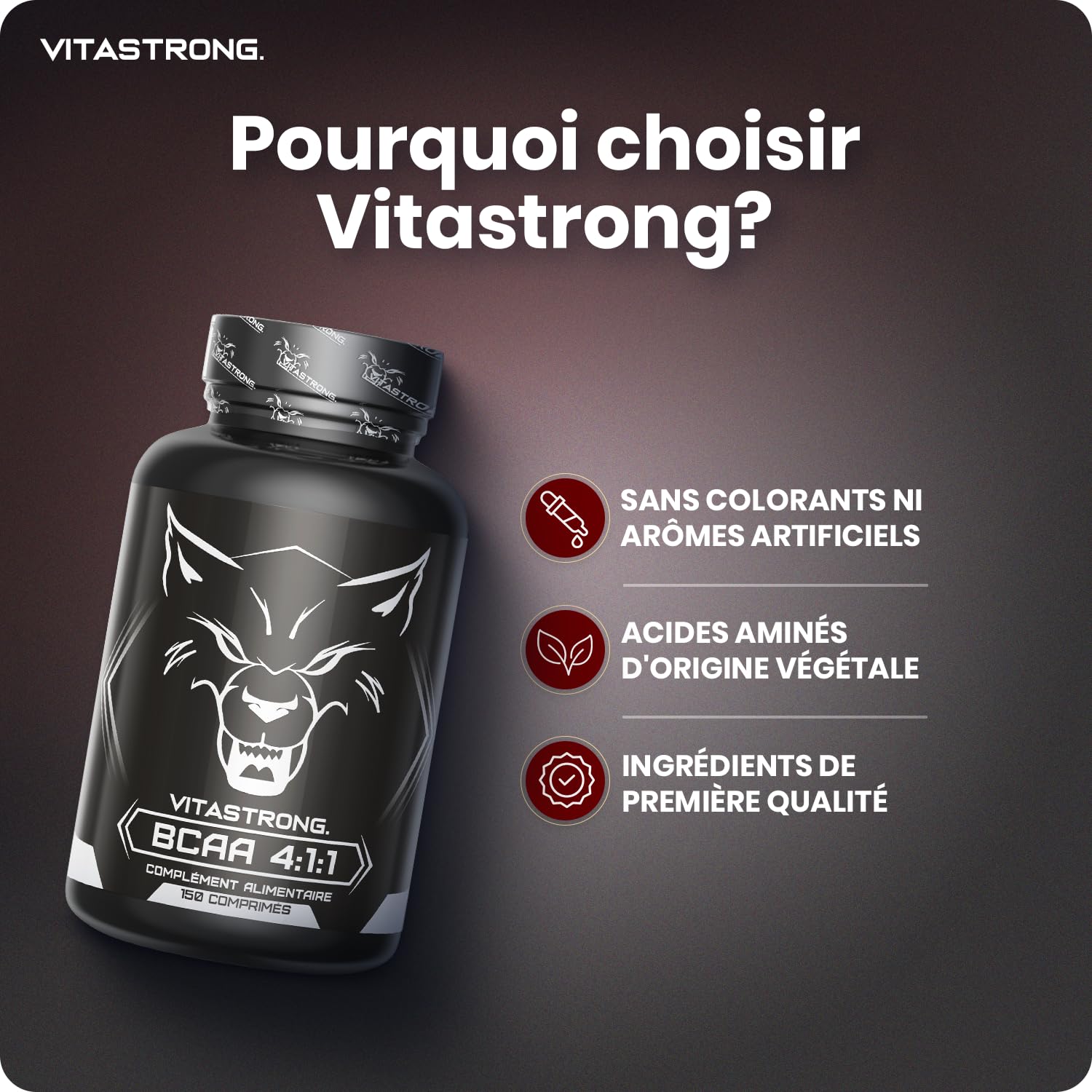 Vitastrong BCAA 4.1.1 vitamine B6 150 comprimés