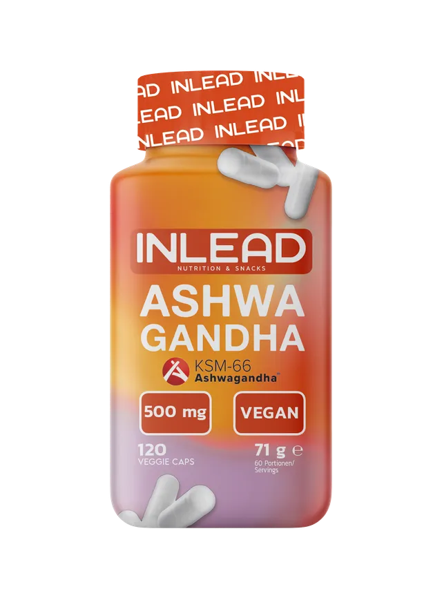 Inlead Ashwagandha KSM-66 extrait plante vegan 120 gélules