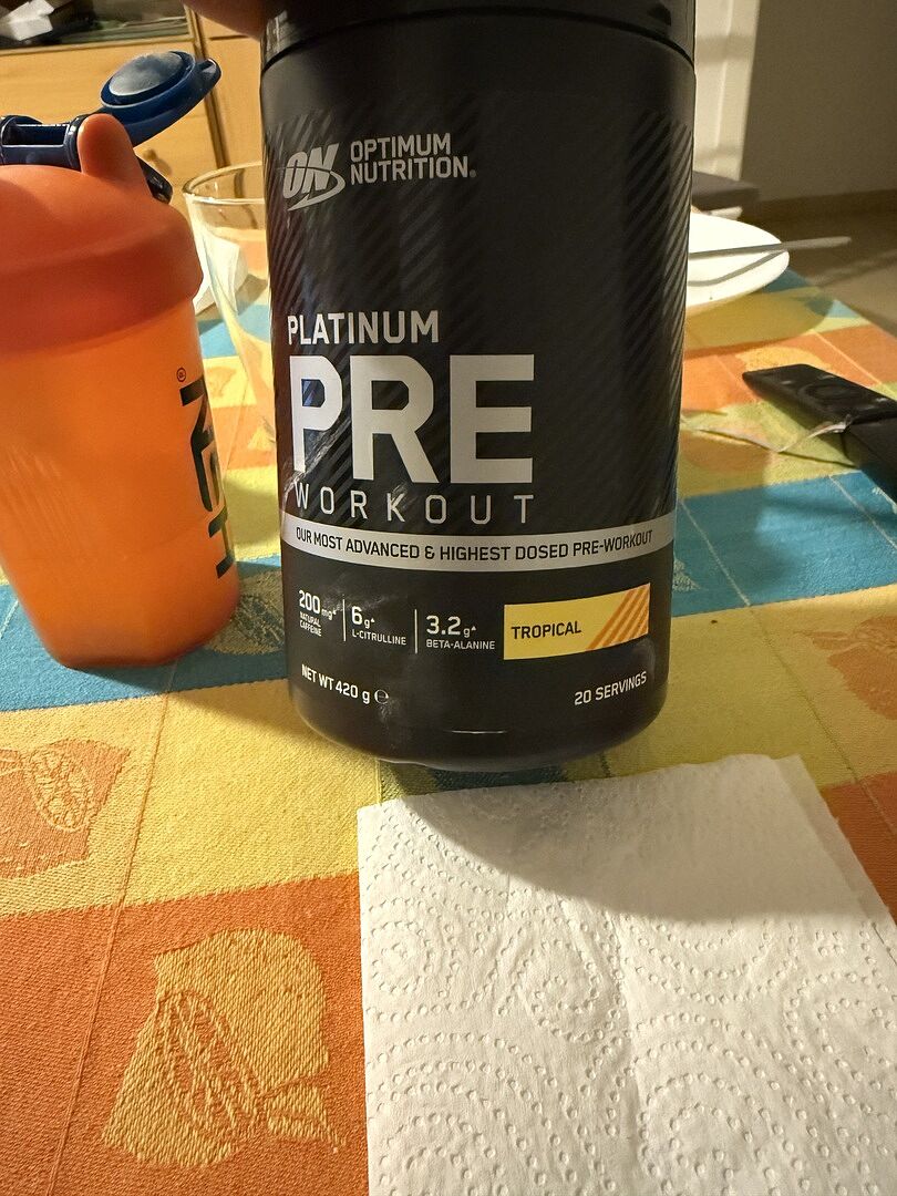 Optimum Platinum Pre-Workout Fruit Punch 420 g Caféine