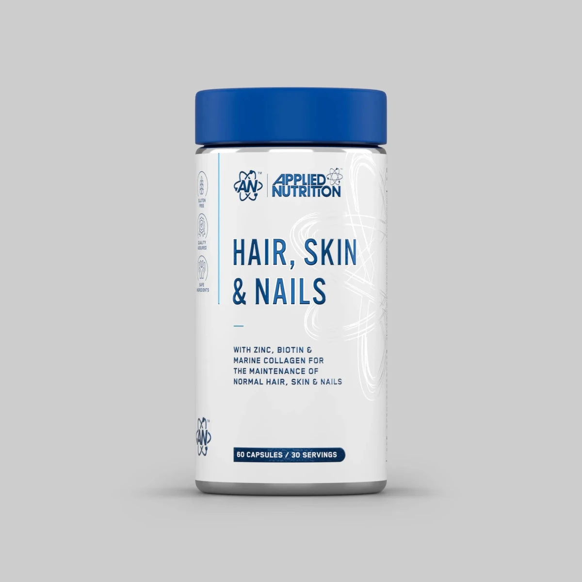 Applied Nutrition Collagen cheveux peau ongles 60 gélules marin
