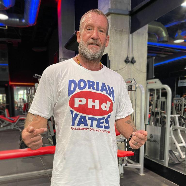DY Nutrition T-Shirt Dorian Yates blanc taille M coton