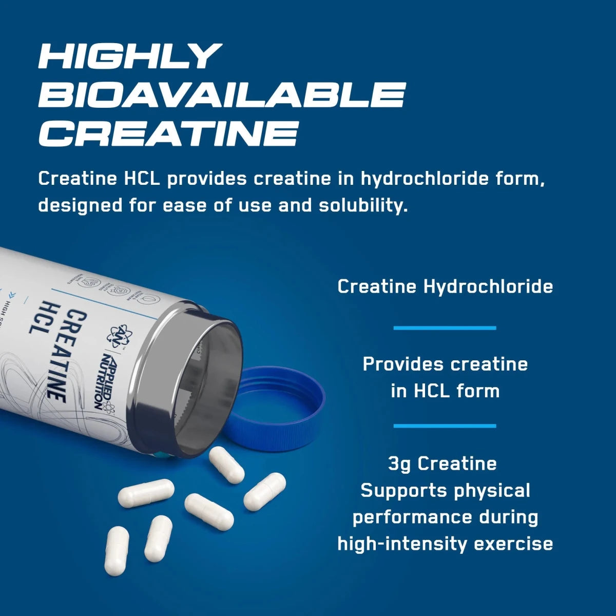 Applied Nutrition Creatine HCL créatine 180 gélules 3 g