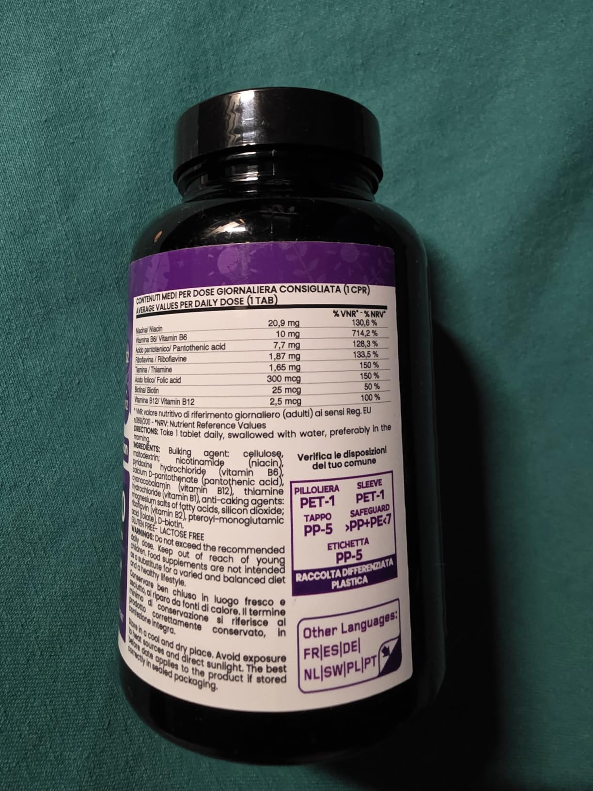 Vitastrong Vitamines Complexe B comprimés 180 haute dose