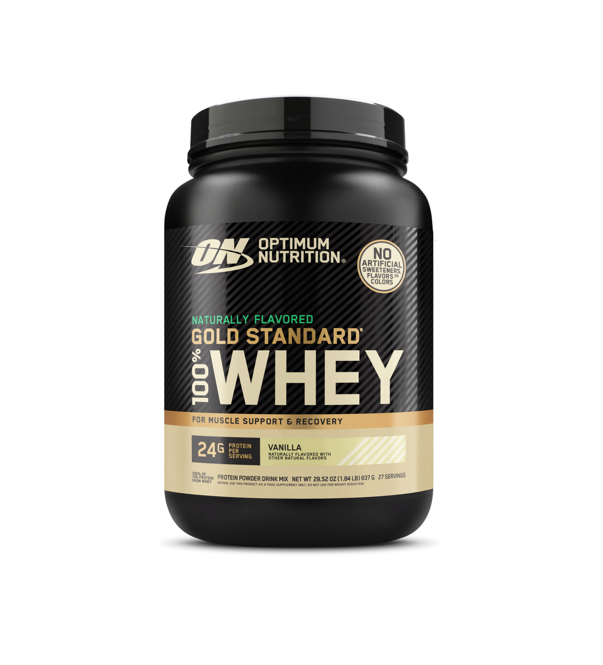 Optimum Nutrition Gold Standard 100% Whey protéine 24g naturel