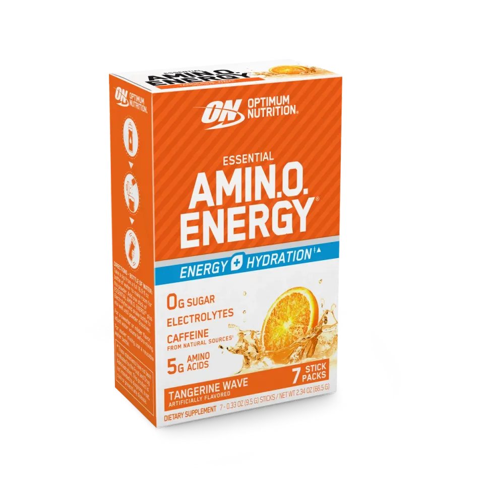 Optimum Nutrition Amino Energy + Electrolytes Stick Boisson Énergie Caféine