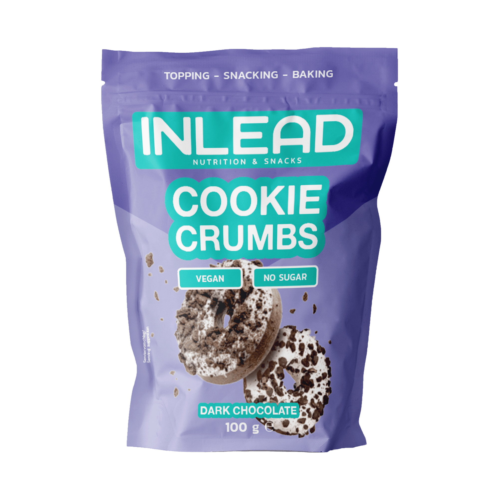 Inlead Cookie Crumbs topping biscuits vegan 100 g sans sucre