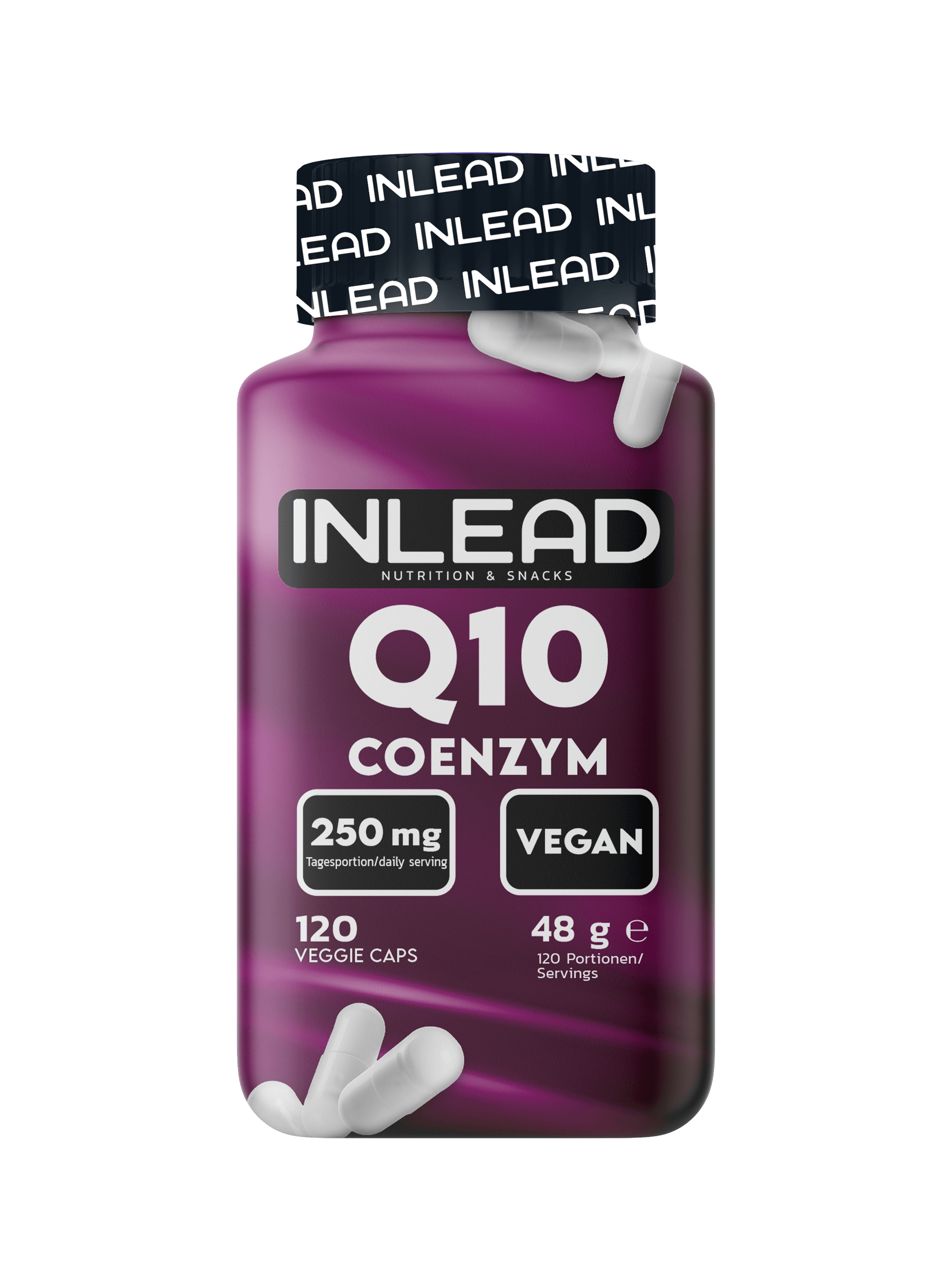 Inlead Q10 Coenzym coenzyme Q10 ubiquinone vegan 120 gélules