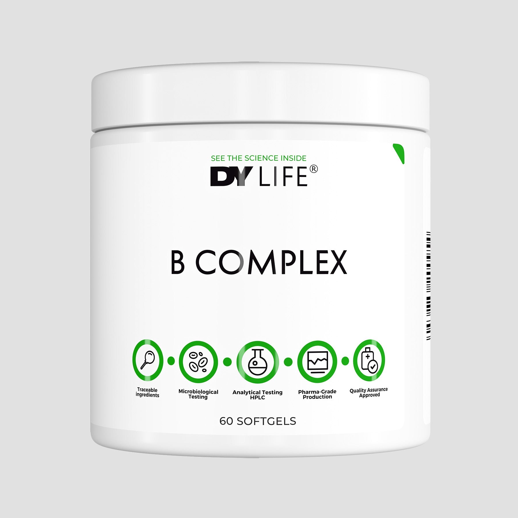 DY Nutrition DY Life B Complex vitamines B 60 softgels énergie