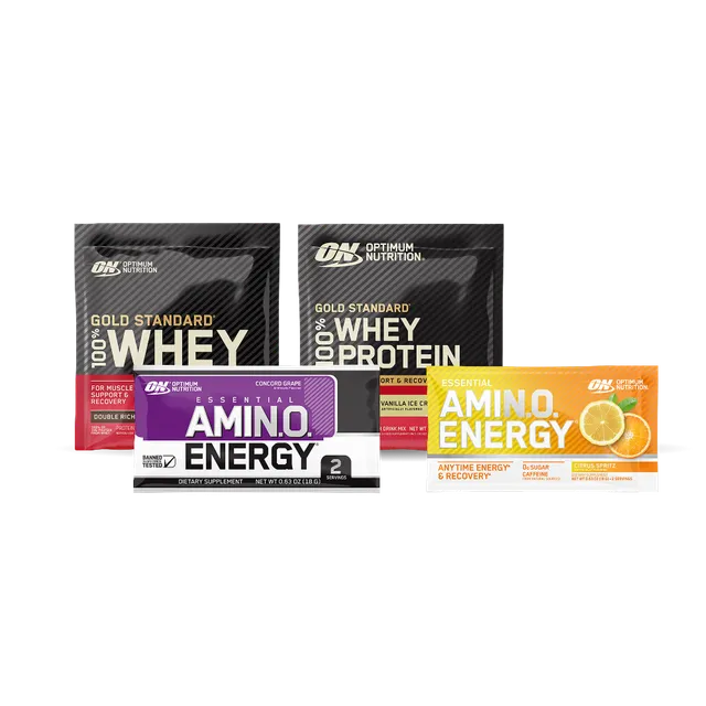 Optimum Nutrition Red-Eye Travel Pack whey + amino voyage