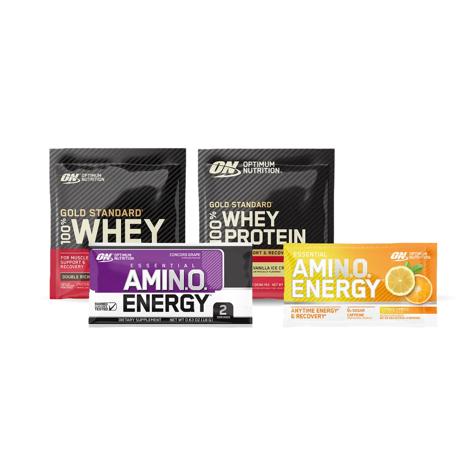 Optimum Nutrition Red-Eye Travel Pack whey + amino voyage