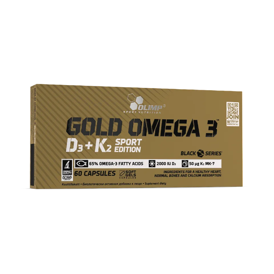Olimp Gold Omega 3 D3+K2 Sport gélules 60 capsules