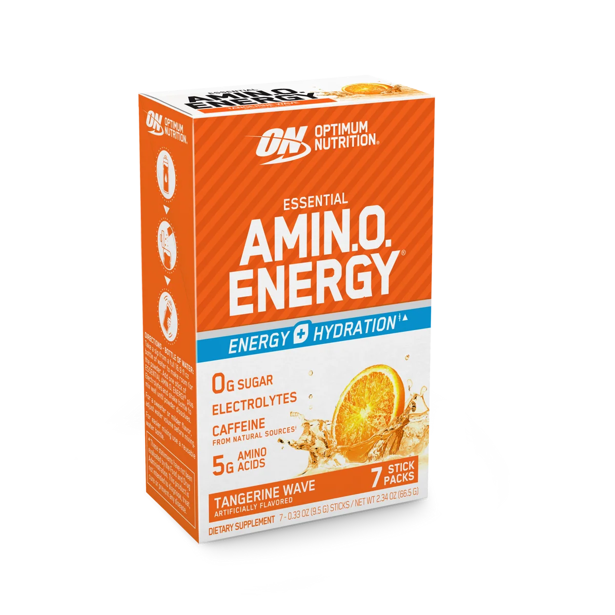 Optimum Nutrition Amino Energy + Electrolytes Stick Boisson Énergie Caféine