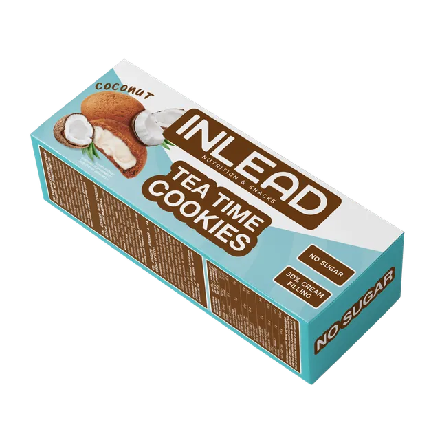 Inlead Tea Time Cookies biscuits fourrés 150 g sans sucre
