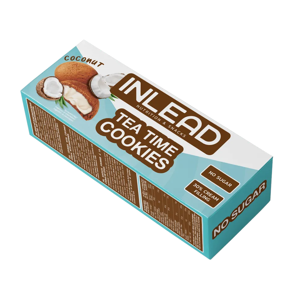 Inlead Tea Time Cookies biscuits fourrés 150 g sans sucre