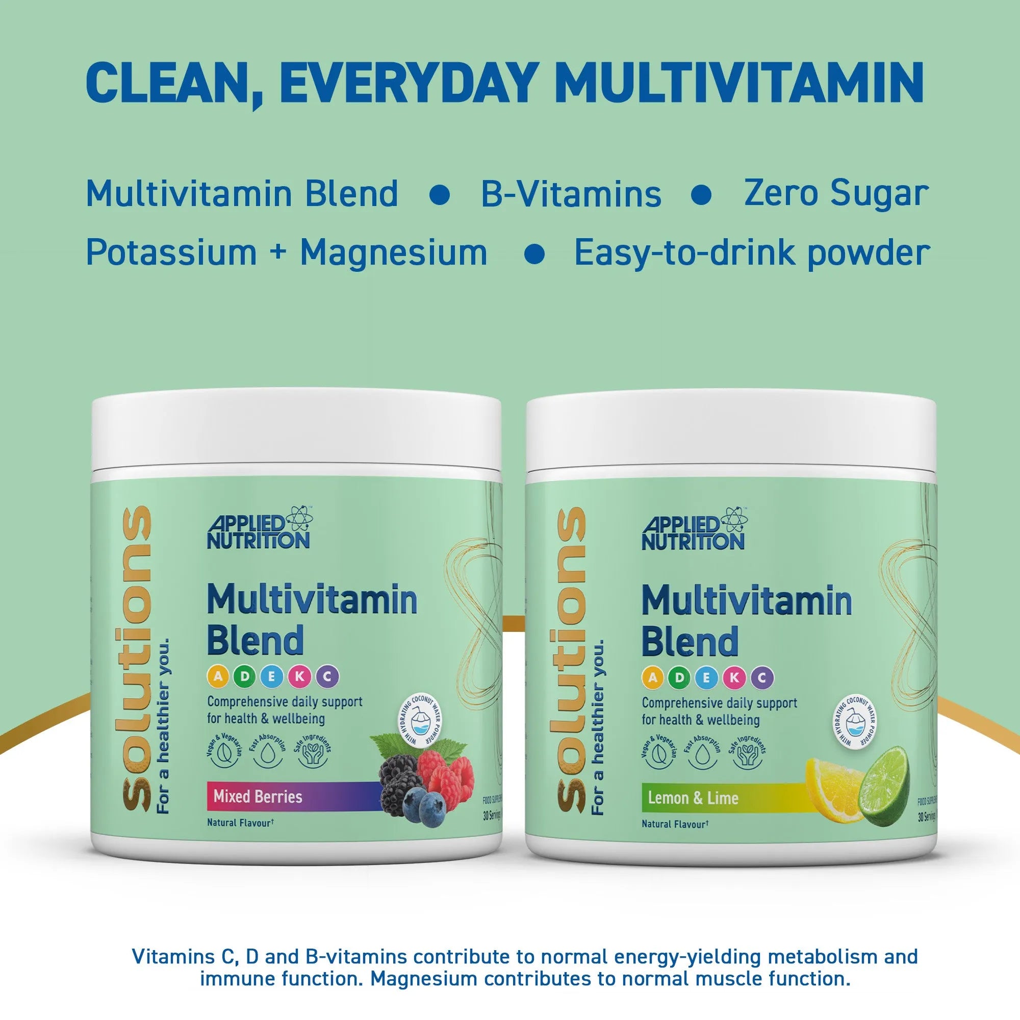 Applied Nutrition Vitality Multivitamine poudre citron lime