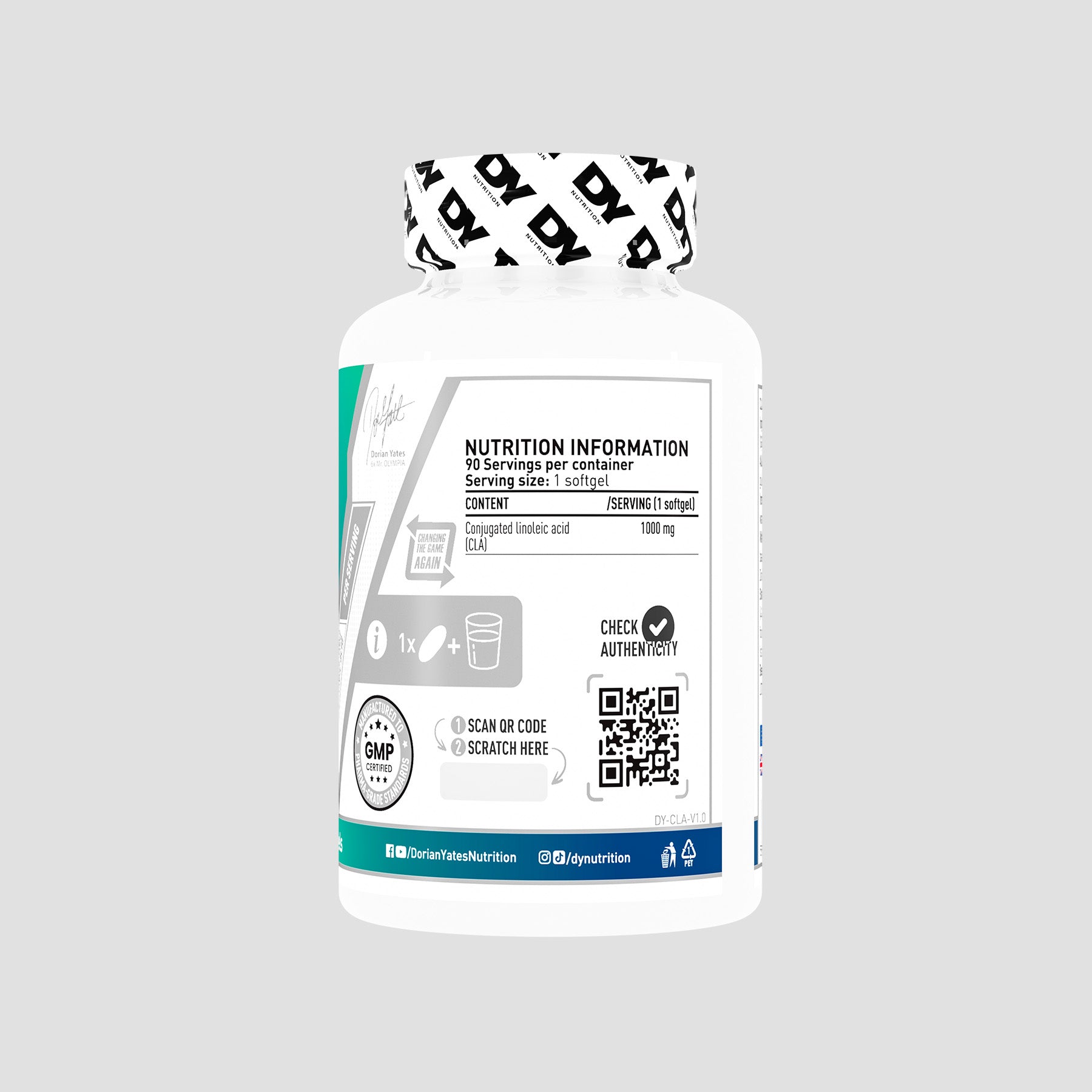 DY Nutrition CLA gélules 1000mg carthame minceur