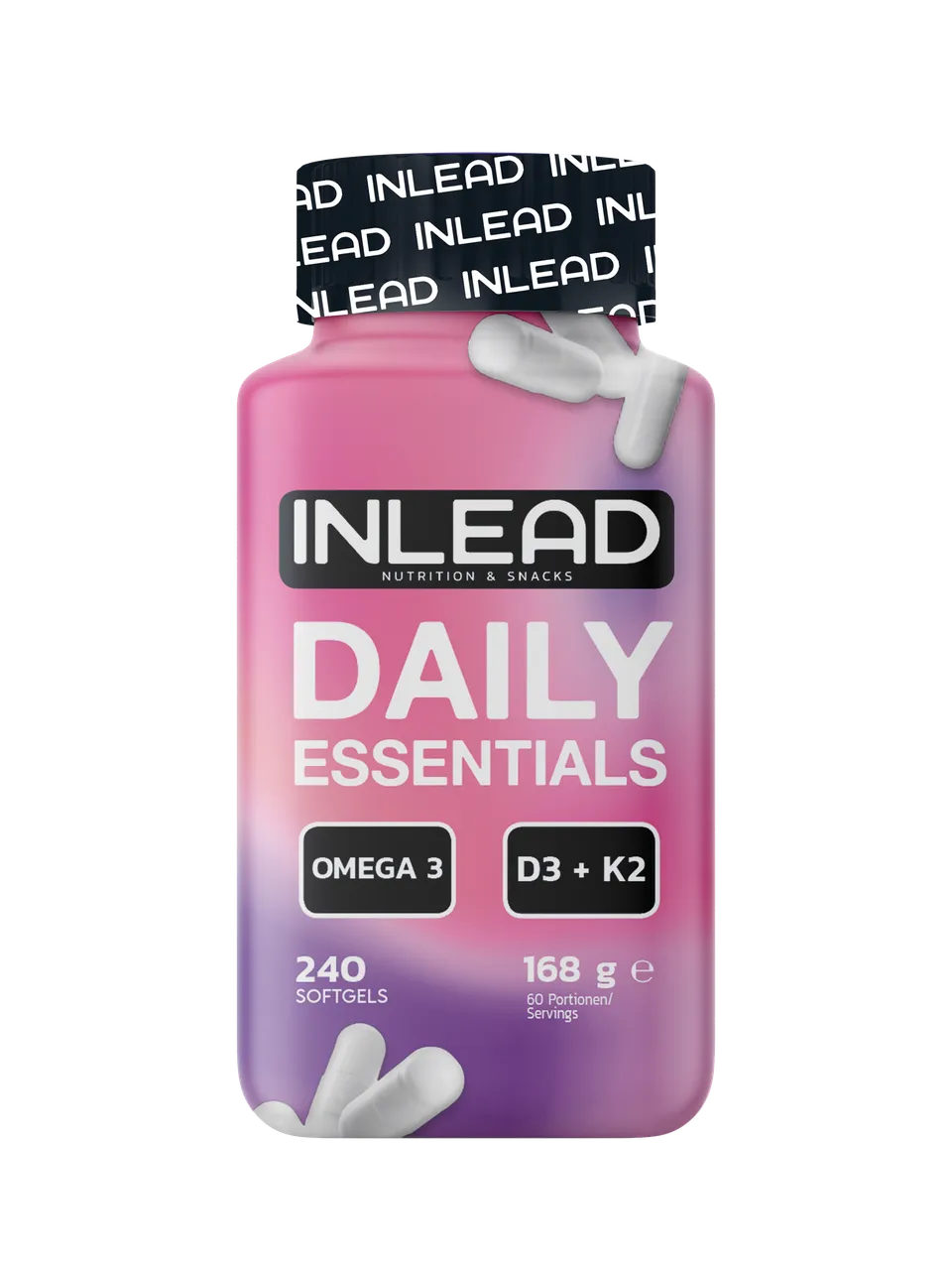 Inlead Daily Essentials oméga-3 D3 K2 240 capsules