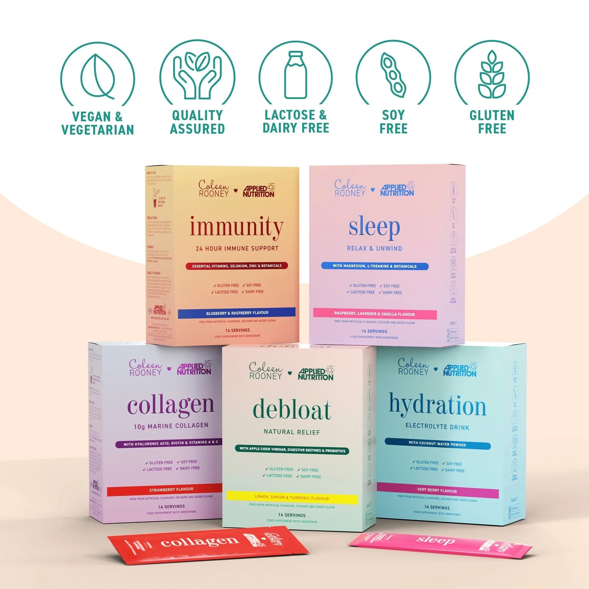 Coleen Rooney Debloat Powder sticks 14 doses citron