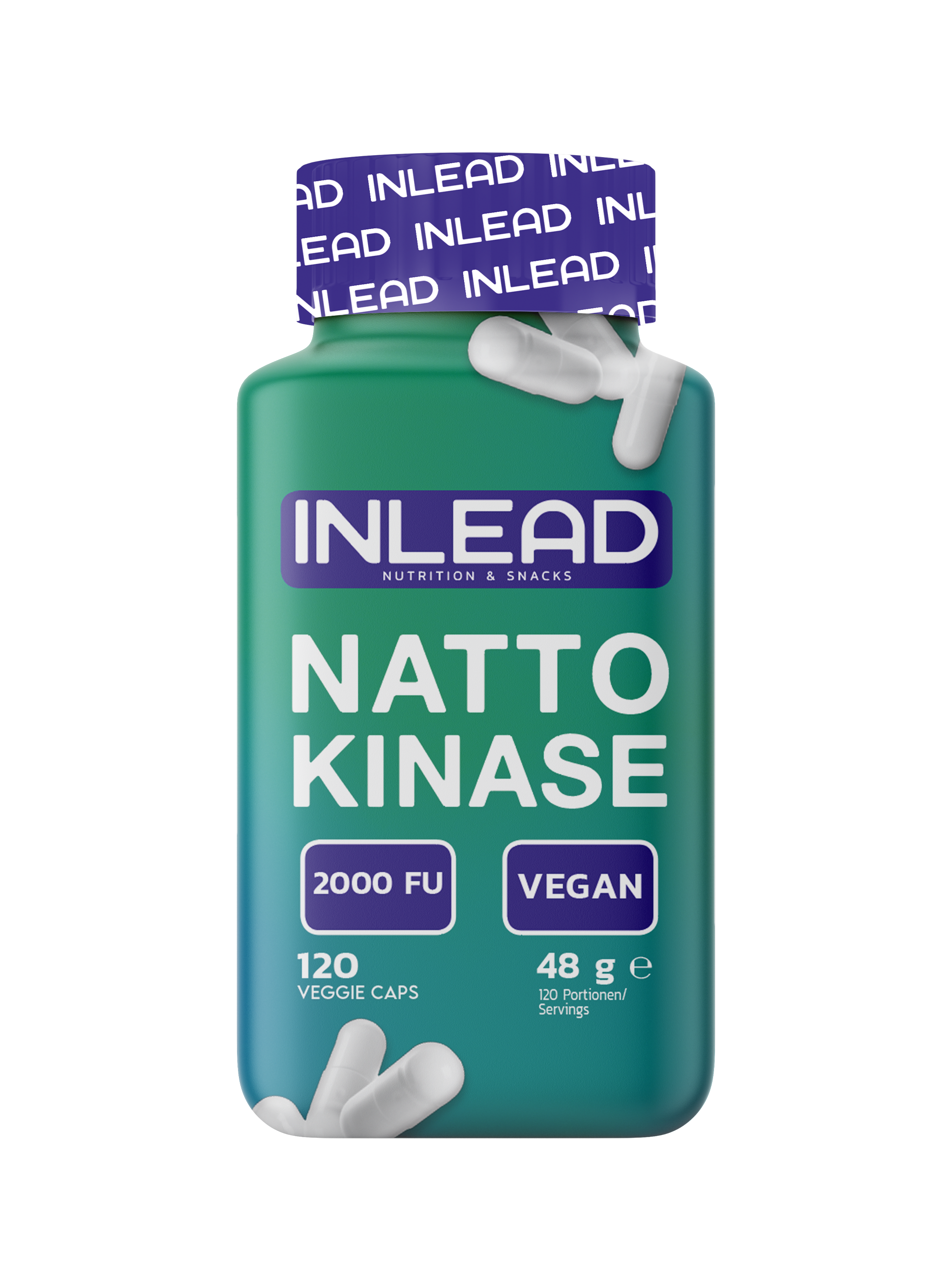 Inlead Nattokinase gélules soja fermenté 120 gélules vegan