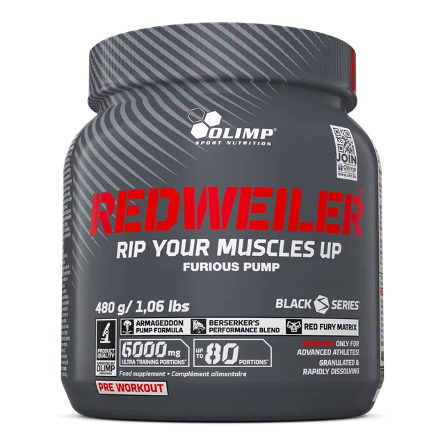 Olimp Redweiler 480 g pré-workout poudre énergie