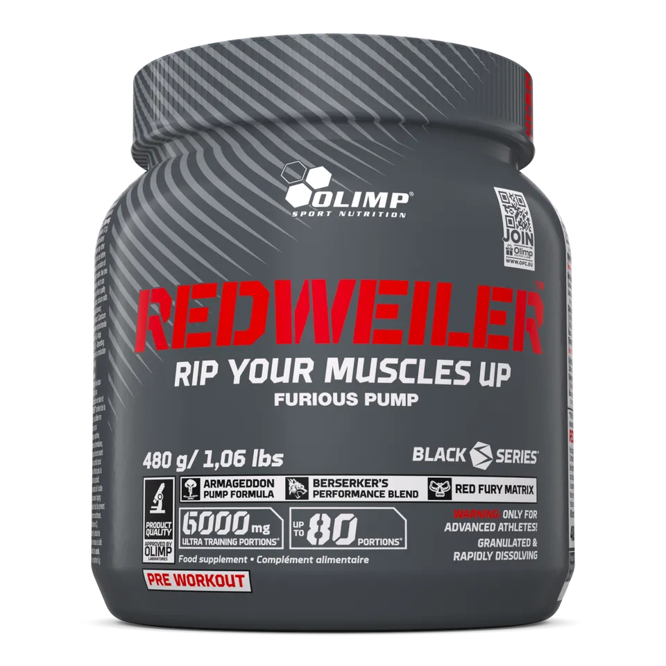 Olimp Redweiler 480 g pré-workout poudre énergie