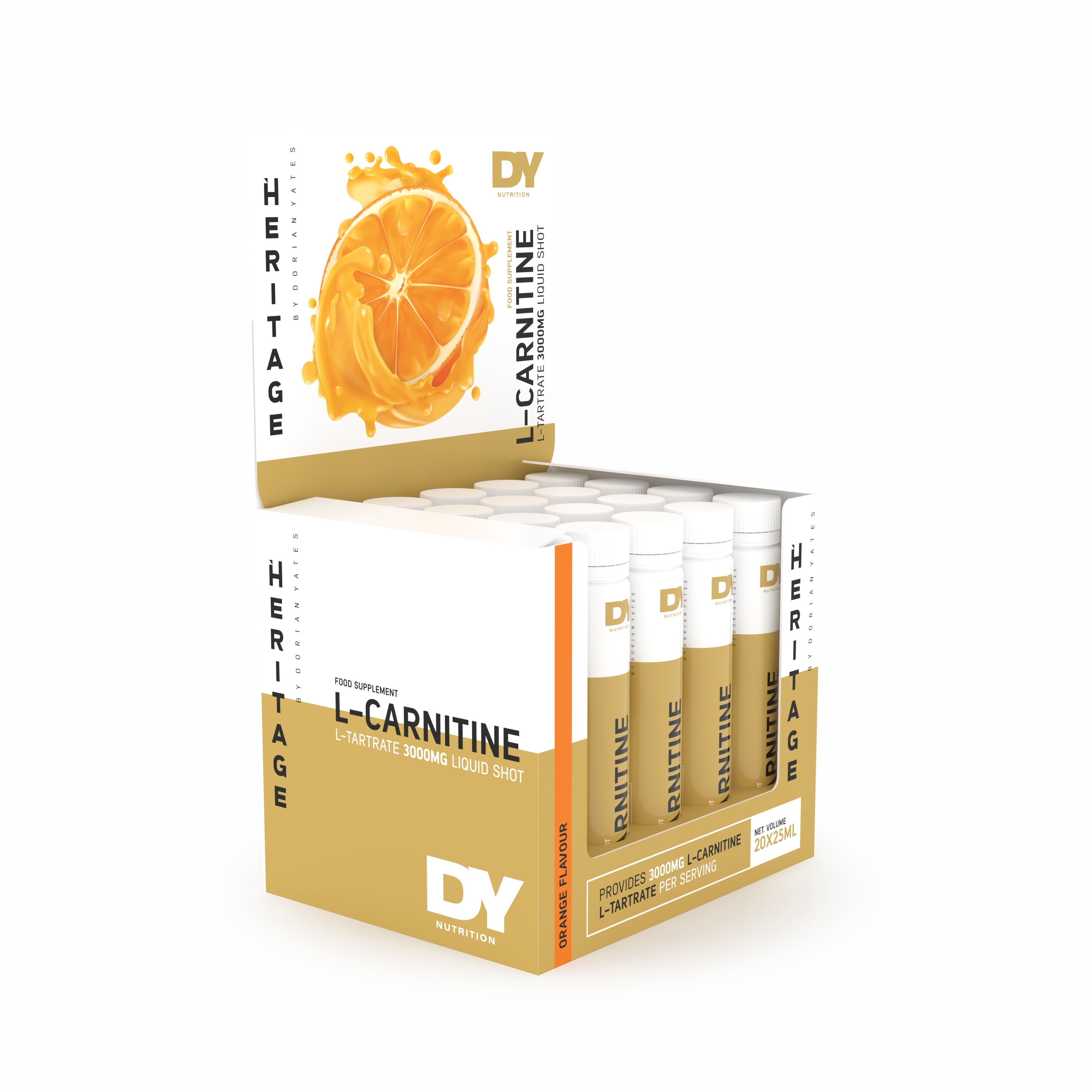 DY Nutrition L-Carnitine L-Tartrate liquide 3000 mg orange
