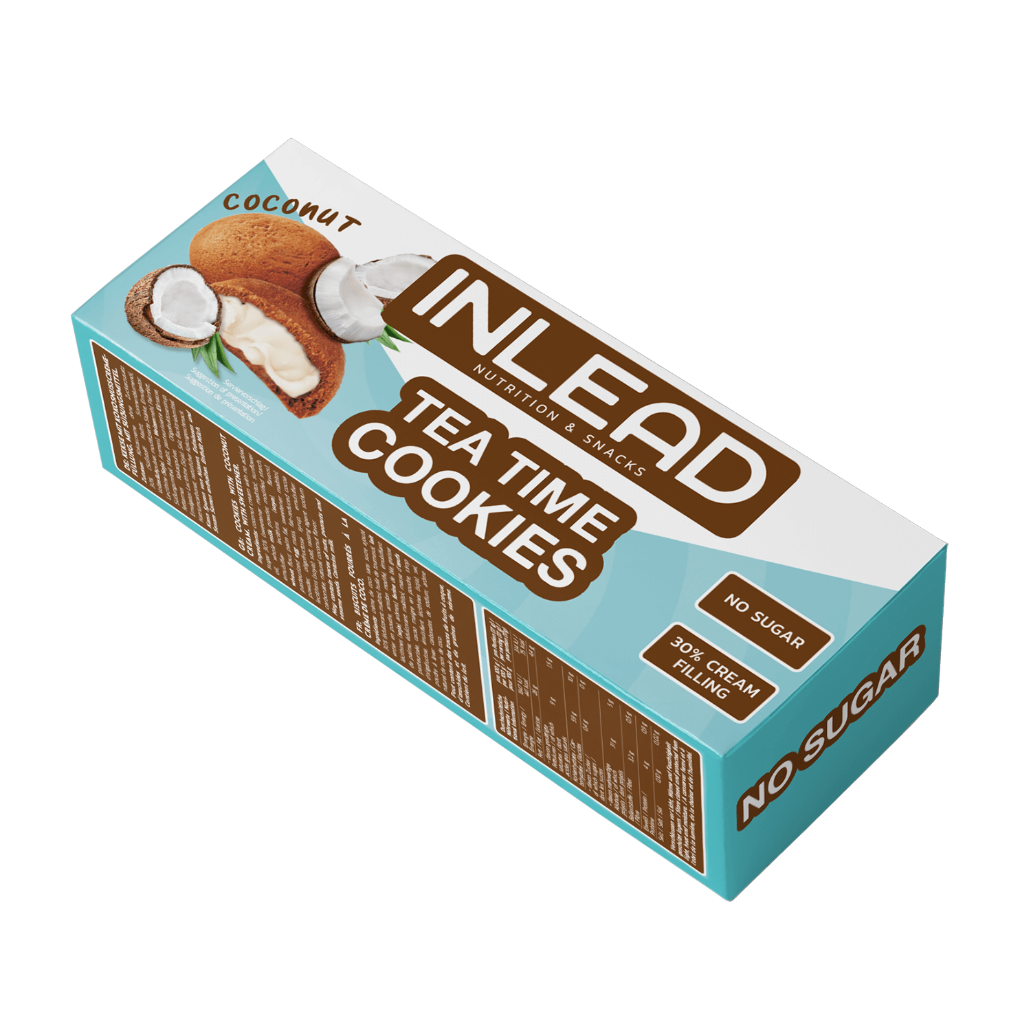Inlead Tea Time Cookies biscuits fourrés 150 g sans sucre