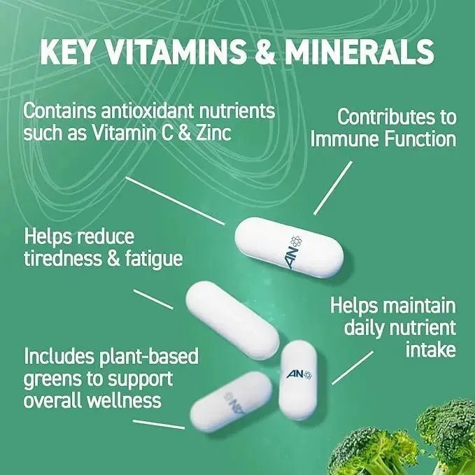 Applied Nutrition Vitality Greens Multivitamin Gélules 60 Capsules