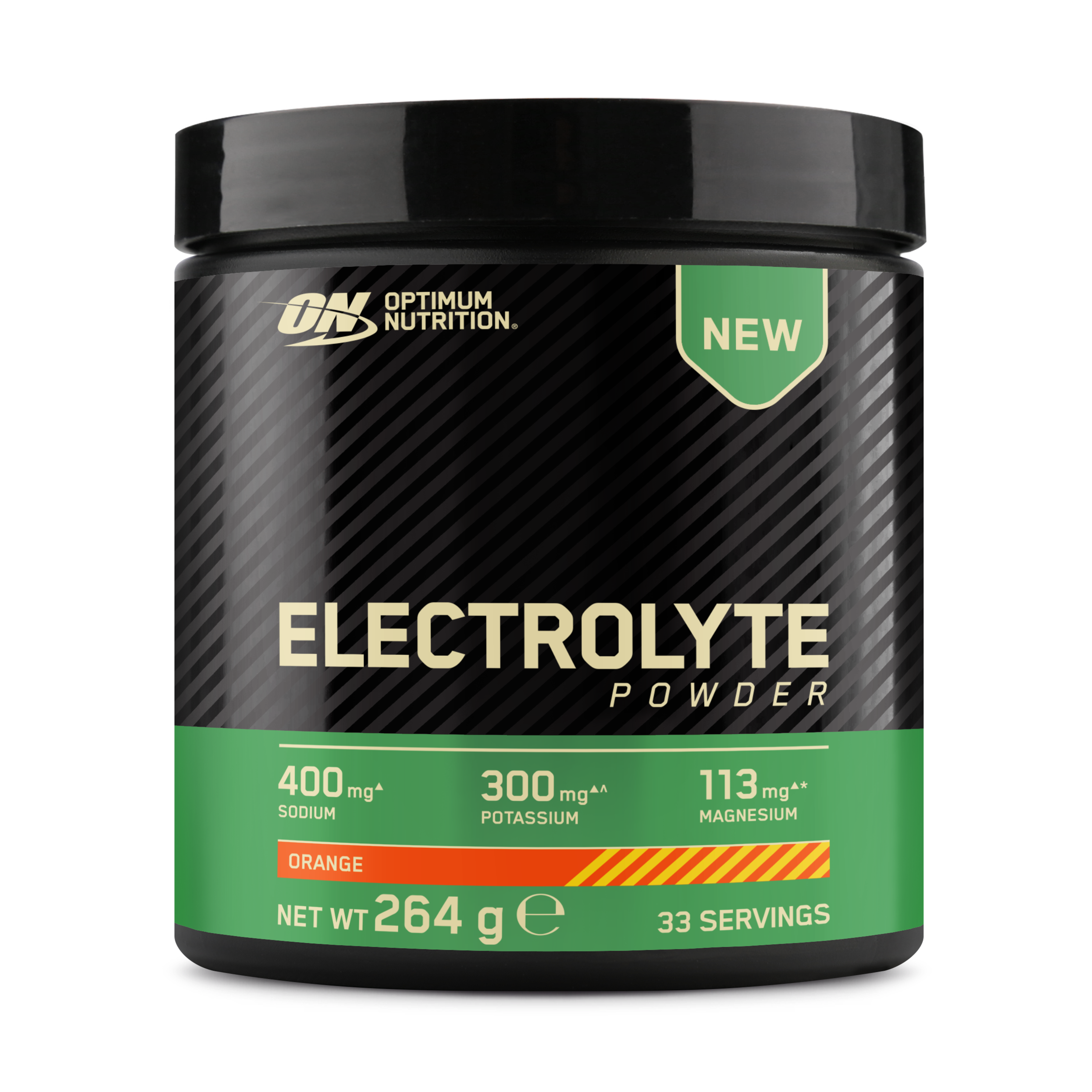 Optimum Nutrition Health Wellness Electrolyte Poudre Orange 264g sans sucre