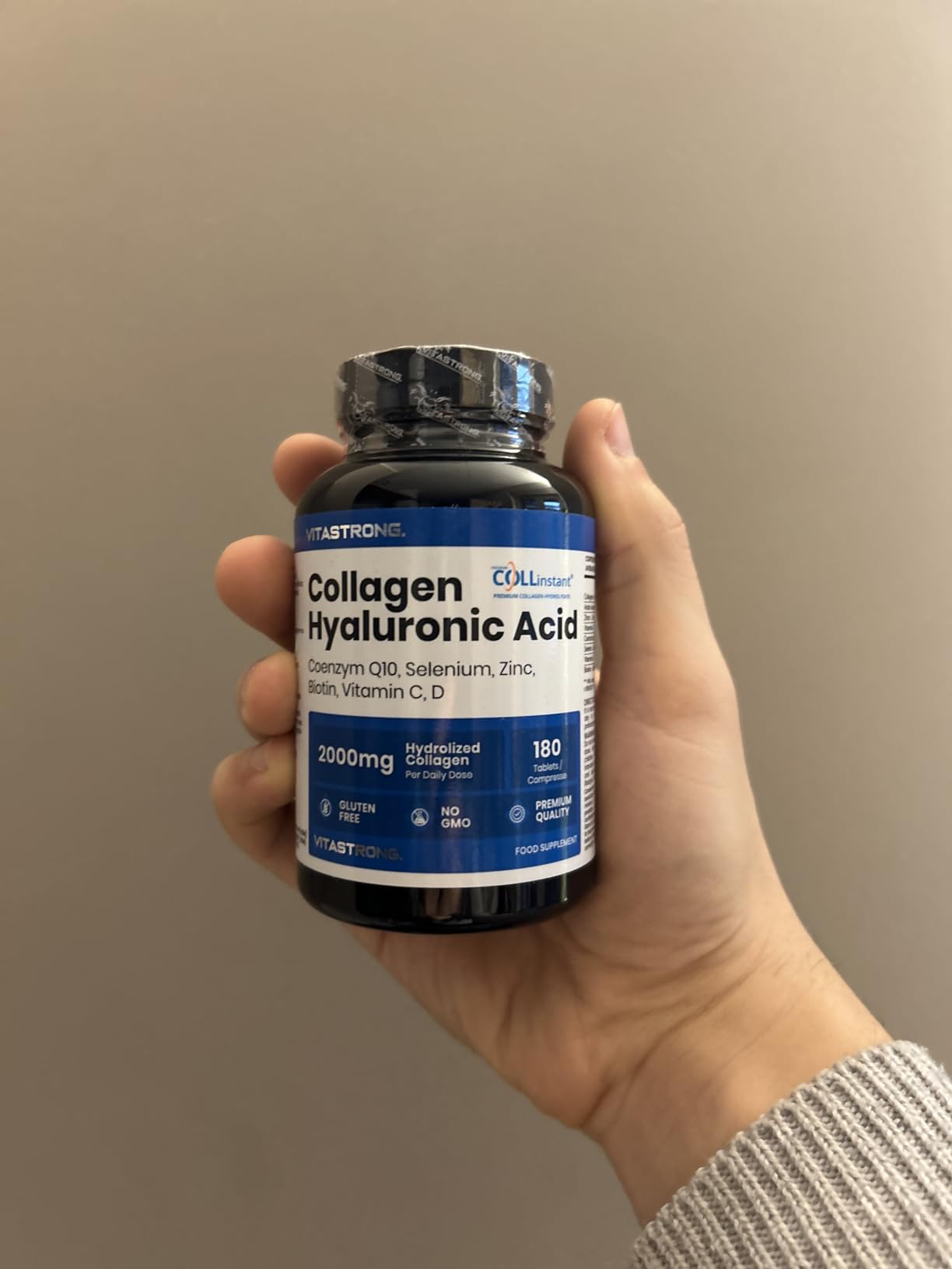 Vitastrong Beauté collagène comprimés 180 acide hyaluronique