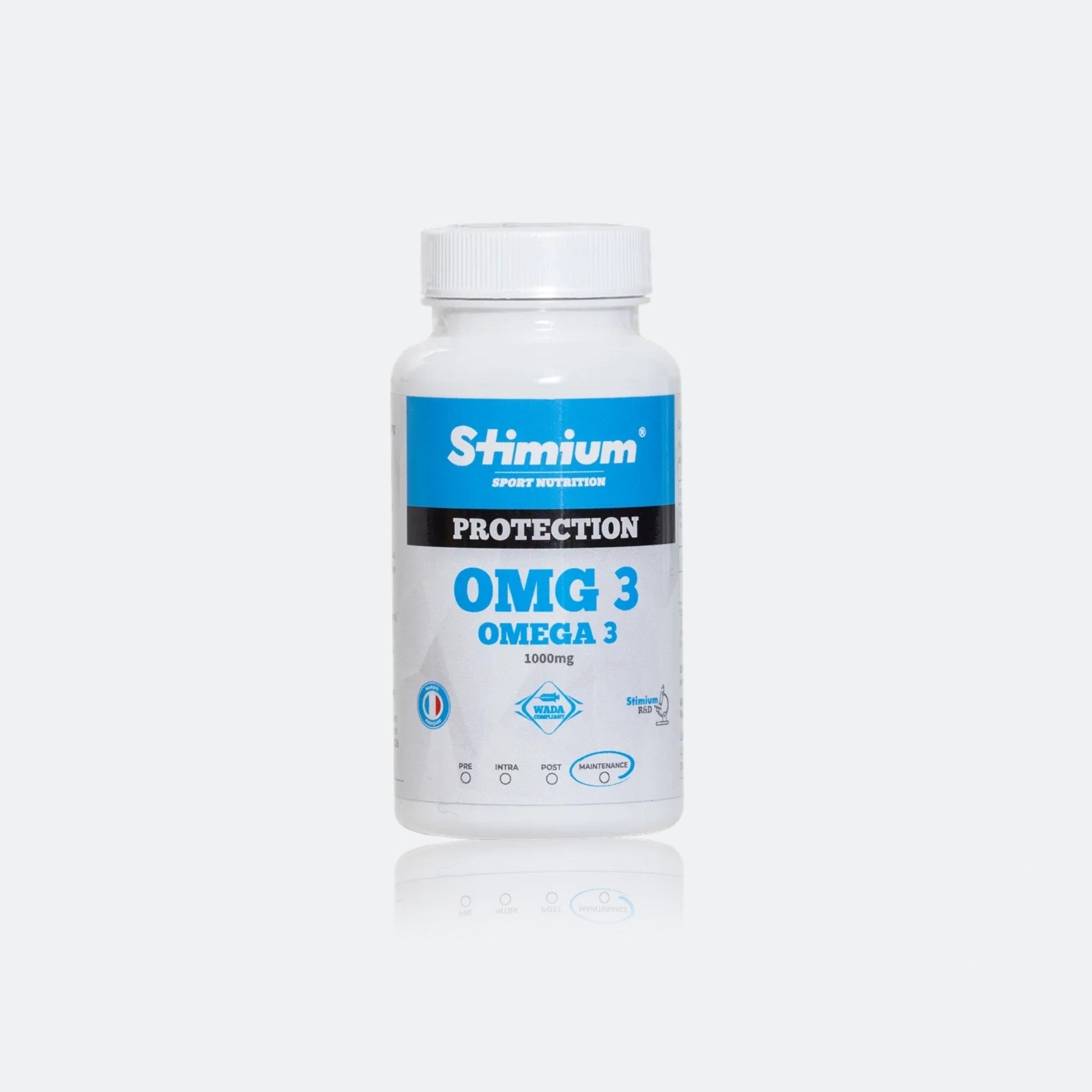 Stimium OMG3 oméga 3 1000mg EPA DHA capsules cœur
