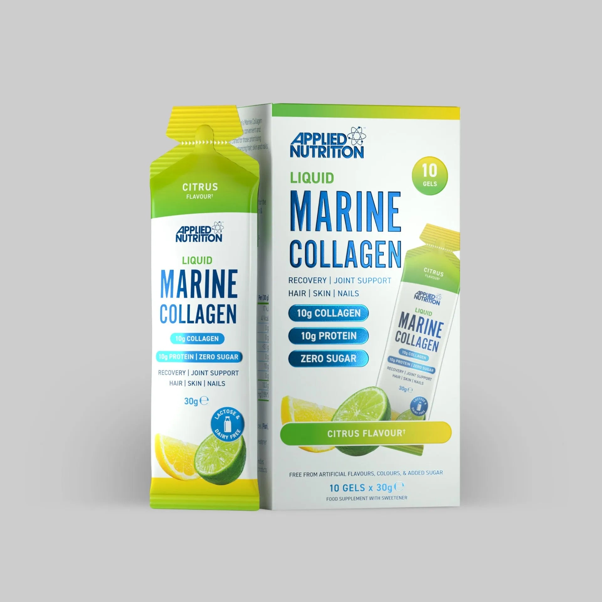 Applied Nutrition Collagen marin liquide pêche tropicale 10 doses