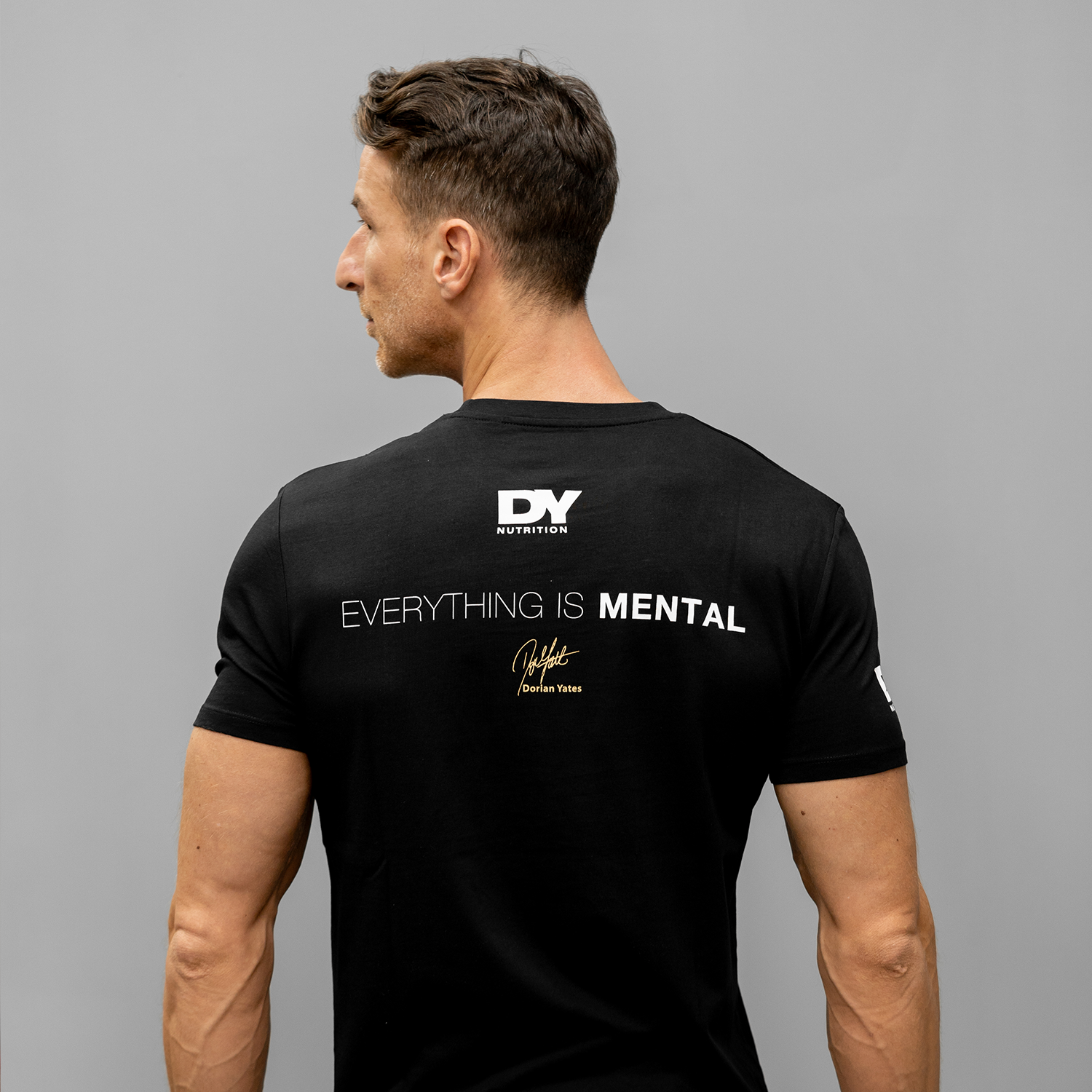 DY Nutrition Everything is Mental t-shirt coton bio noir