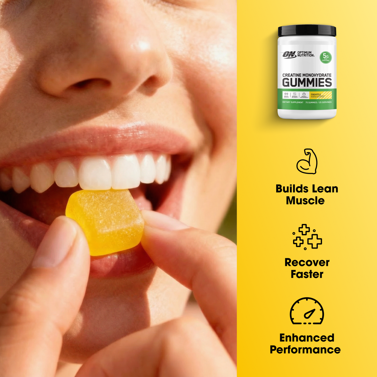 Optimum Nutrition Creatine Monohydrate Gummies fruit 5 g