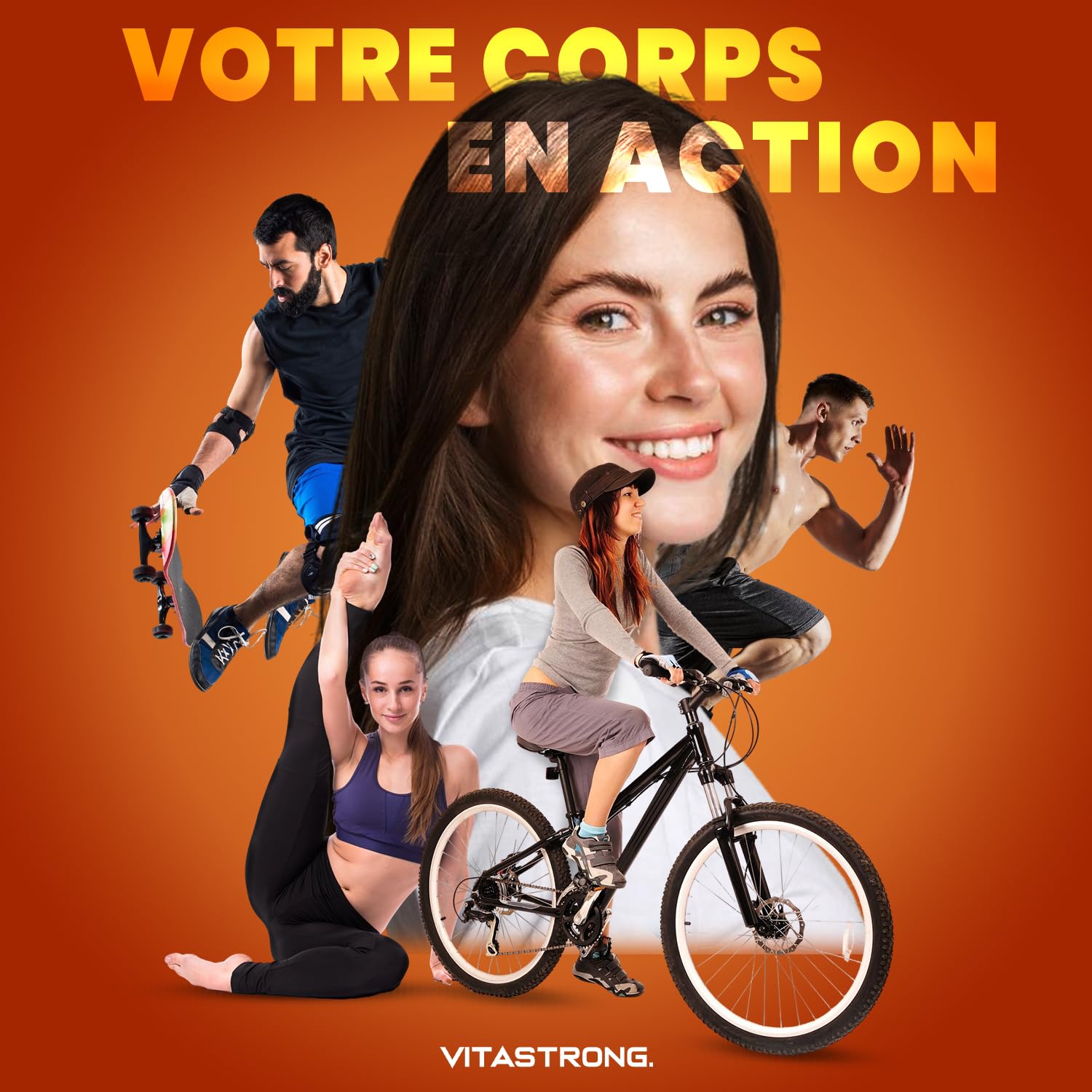 Vitastrong Glucosamine Chondroïtine MSM collagène 90 comprimés
