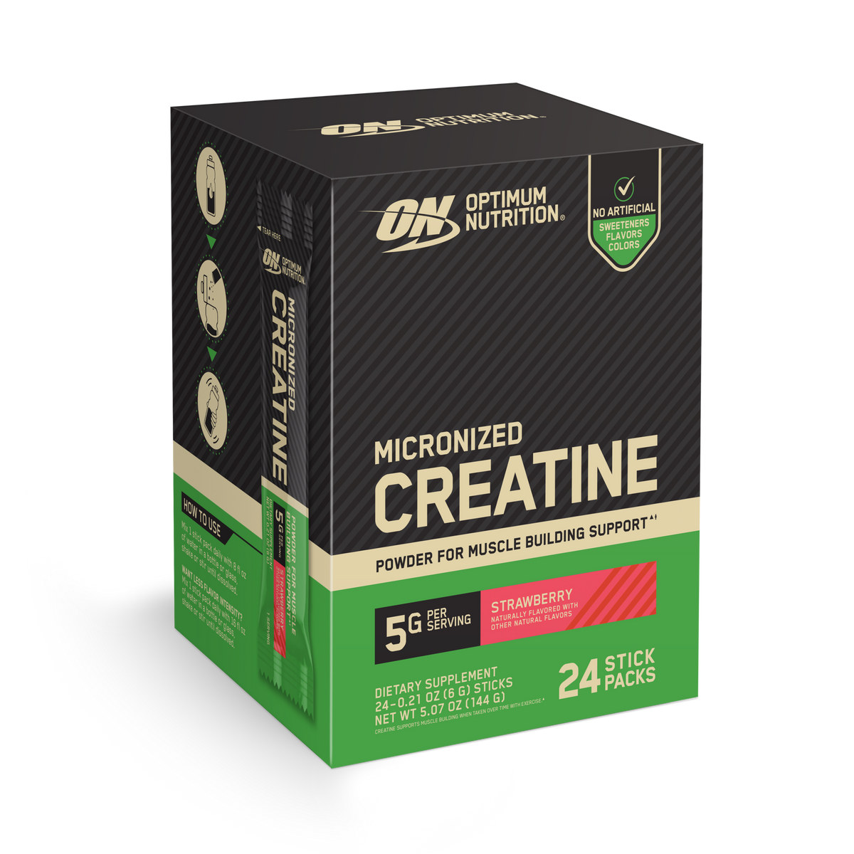 Optimum Nutrition Creatine sticks créatine monohydrate 5g