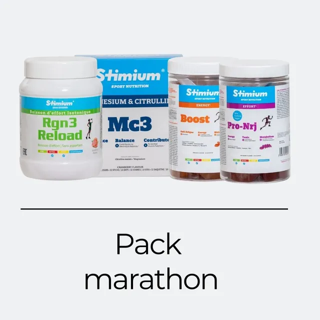 Stimium Pack Marathon endurance énergie récupération