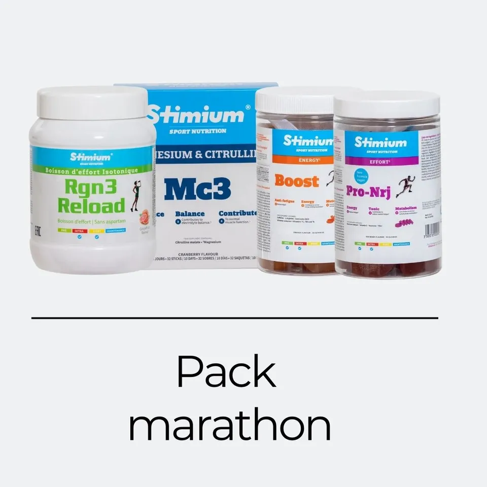 Stimium Pack Marathon endurance énergie récupération