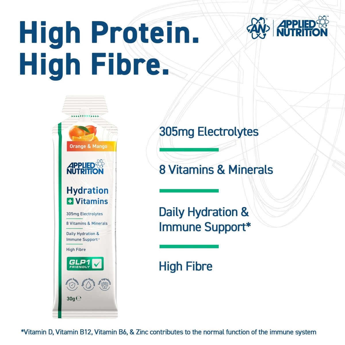 Applied Nutrition Hydration Vitamins gel orange-mangue 20 gels
