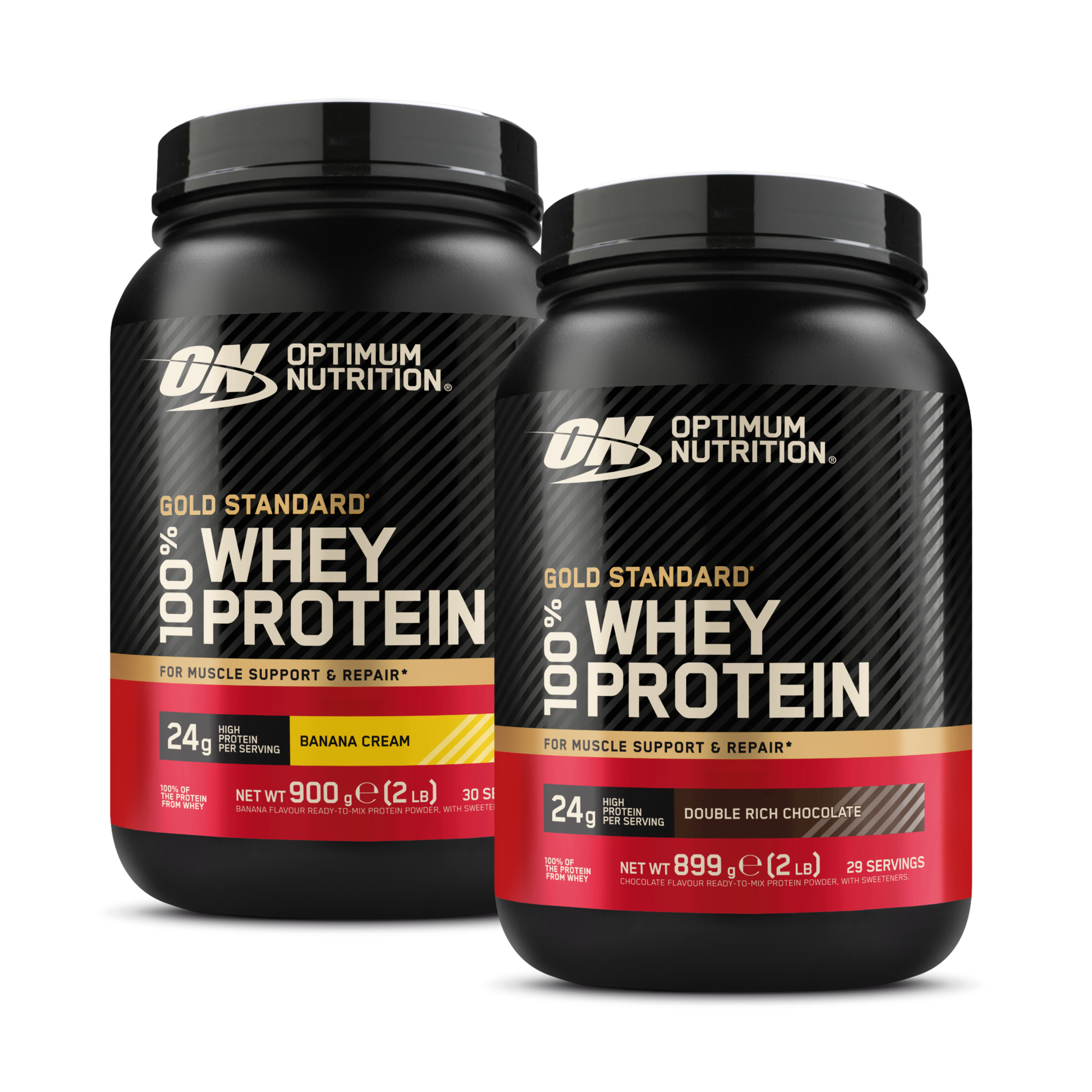 Optimum Nutrition Gold Standard 100% Whey Protéine 2x900g Chocolat