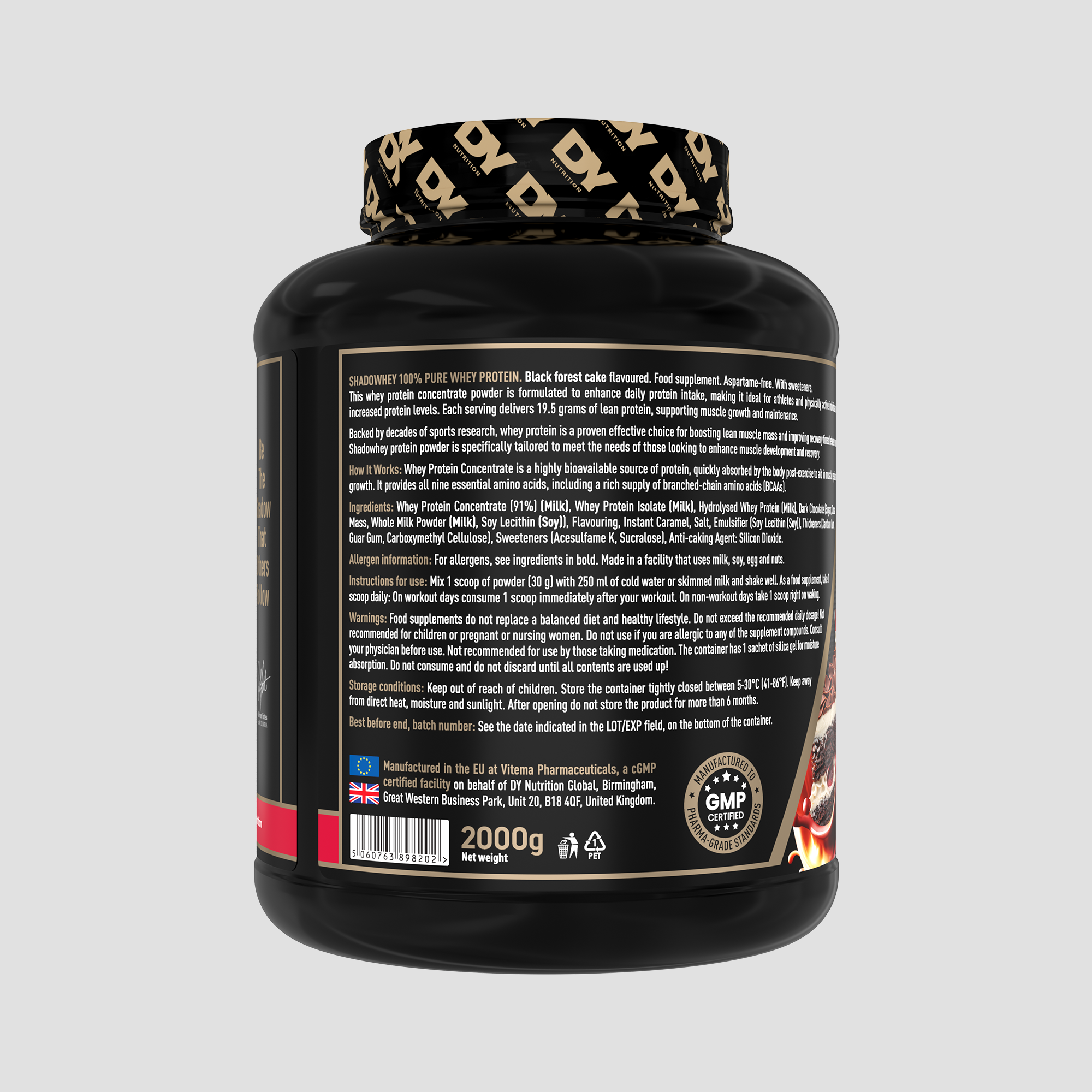DY Nutrition Shadowhey 100% Pure Whey protéine 22,8 g chocolat
