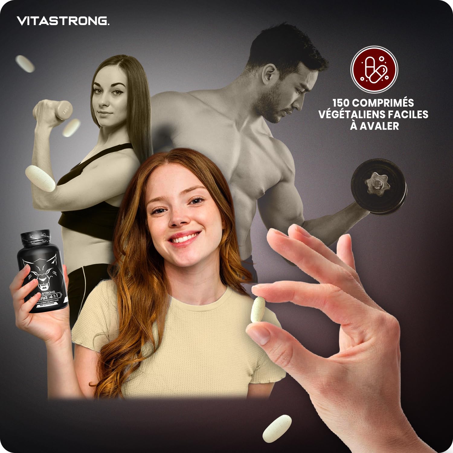 Vitastrong BCAA 4.1.1 vitamine B6 150 comprimés